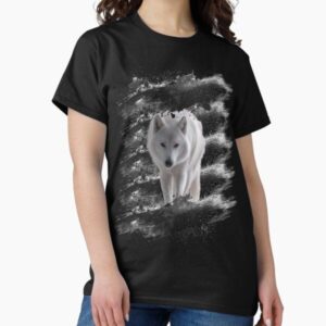 White Wolf Red Eyes Grunge Art